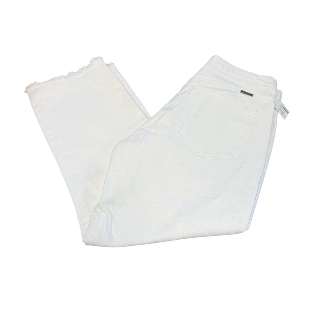 KanCan White Flare Wide crop Leg Jeans